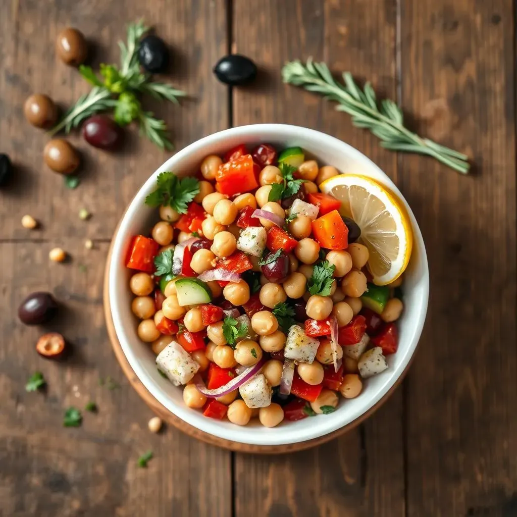Minute Mediterranean Bean Salad with Chickpeas & Lemon